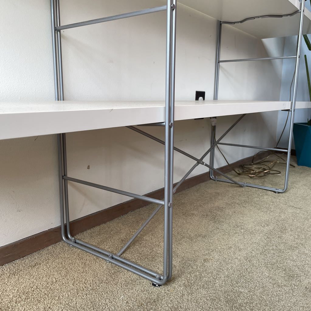 IKEA White Enetri 4 Tier Open Shelving C BOOKSHELVES
