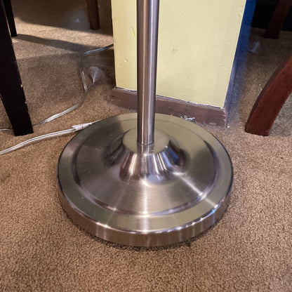Idustrial Metal Silvery Floor Lamp