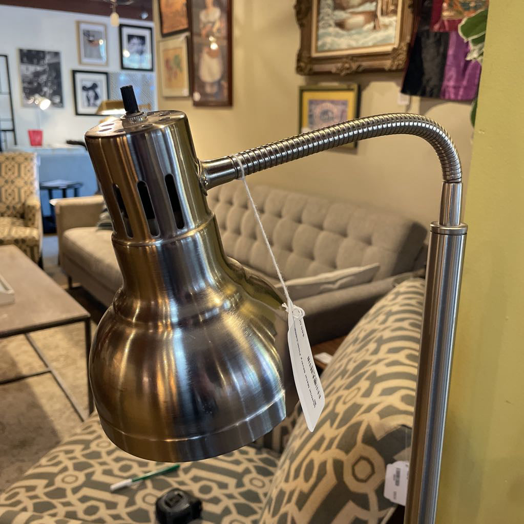 Industrial Metal Silvery Floor Lamp