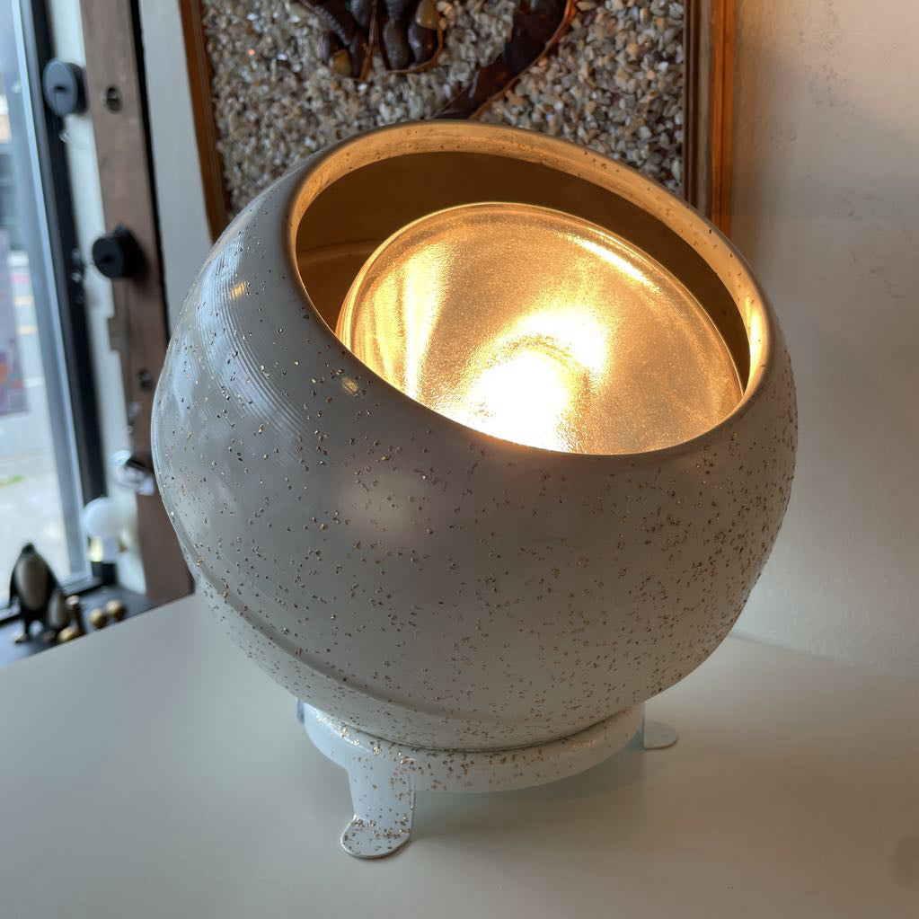 Metal Round Speckled Ball Light with Metal Circle Base
