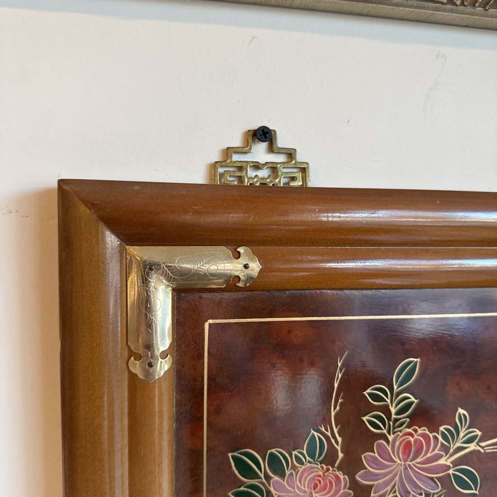 Chinoiserie Style Tall Narrow Mirror