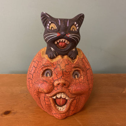 Retro Cat & JackOLantern Decor