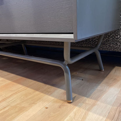 Blu Dot Dang Grey Perforated Front Contemporary Media Console