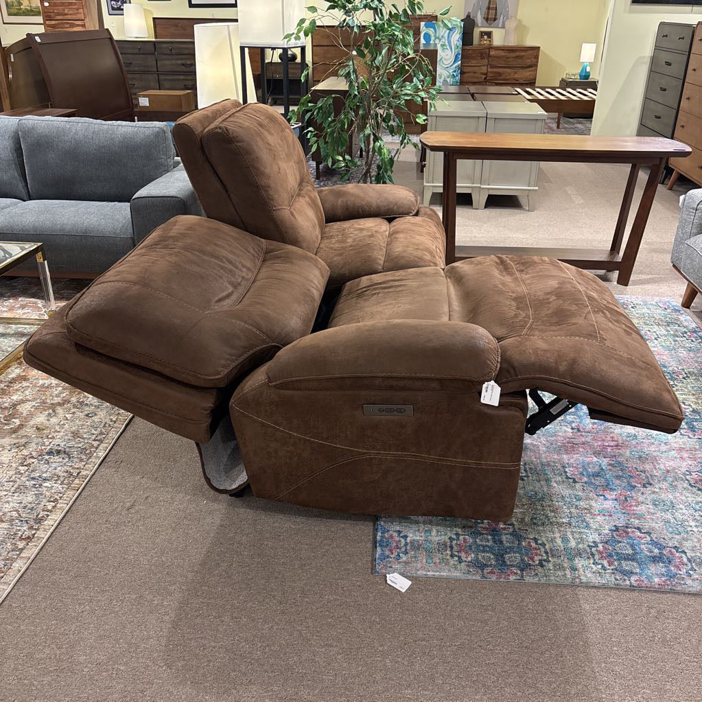La-Z-Boy Suede Leather Power Recliner U SOFAS