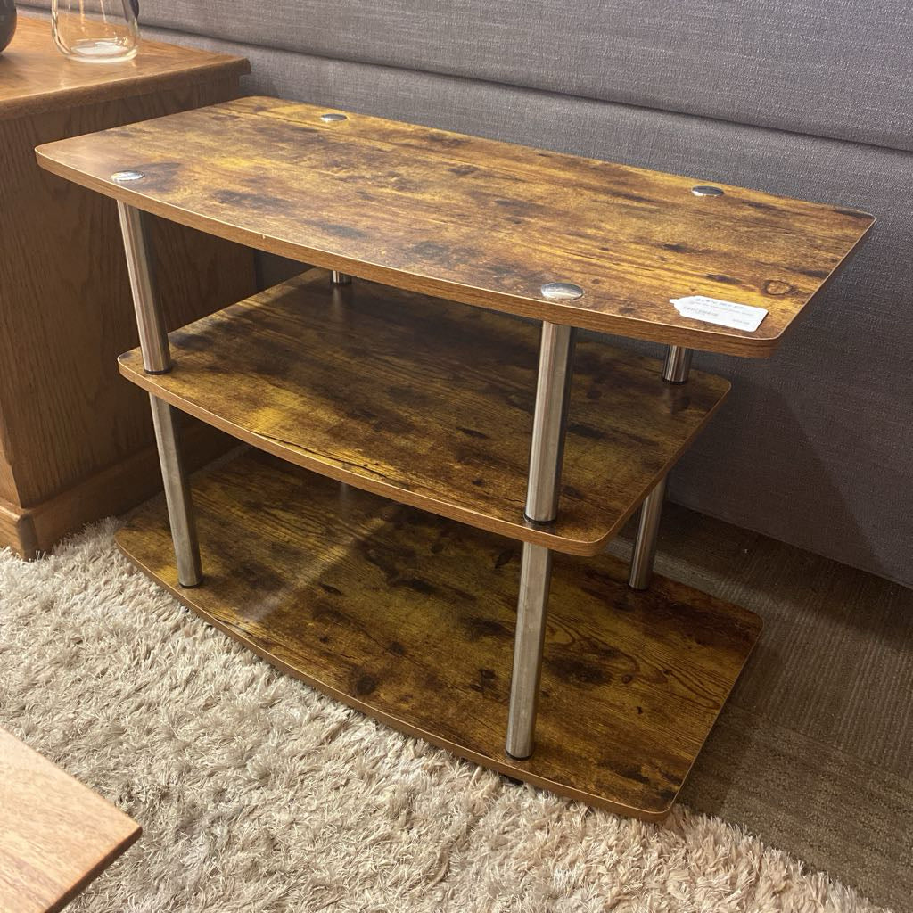 Three Tier Laminate Media Stand