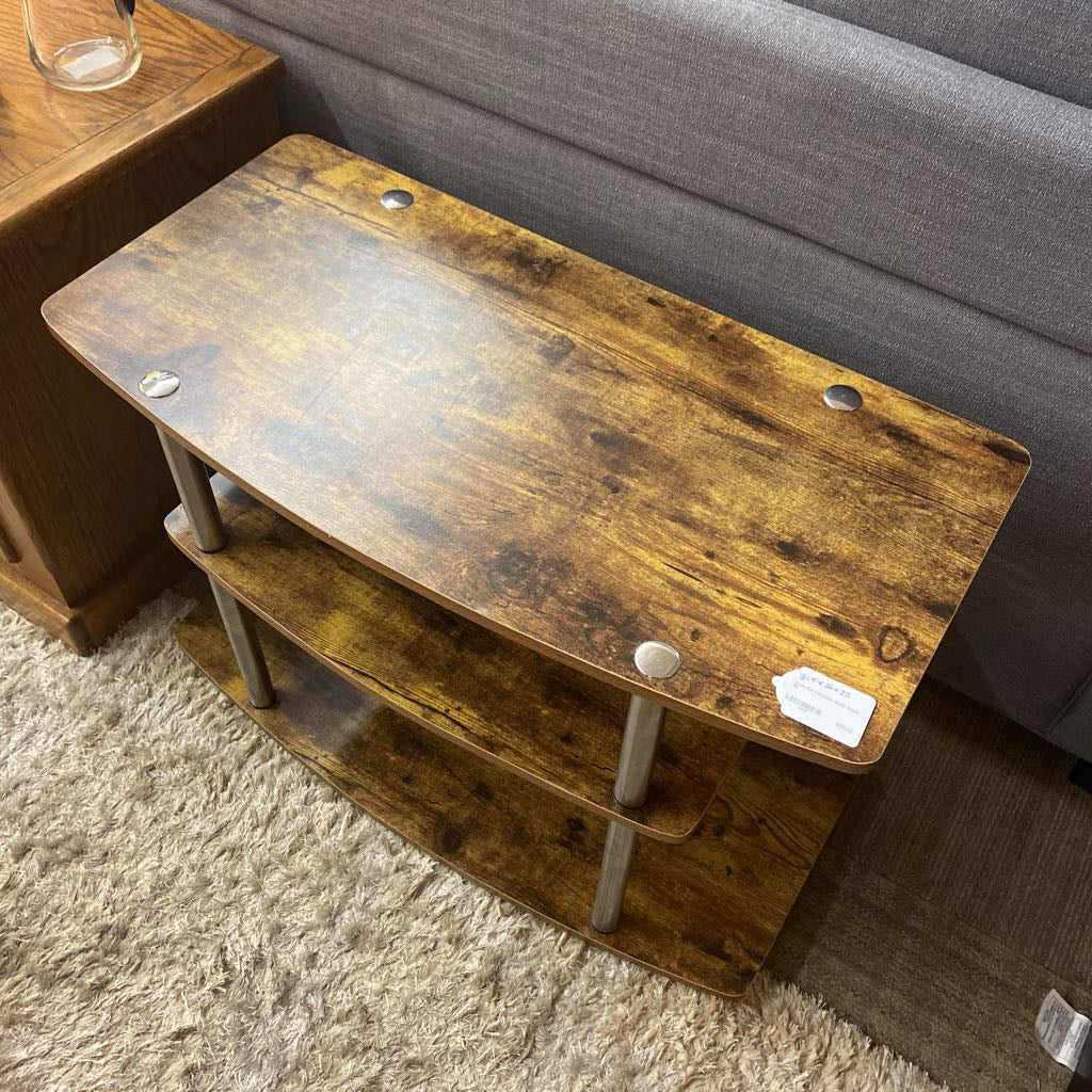 Three Tier Laminate Media Stand