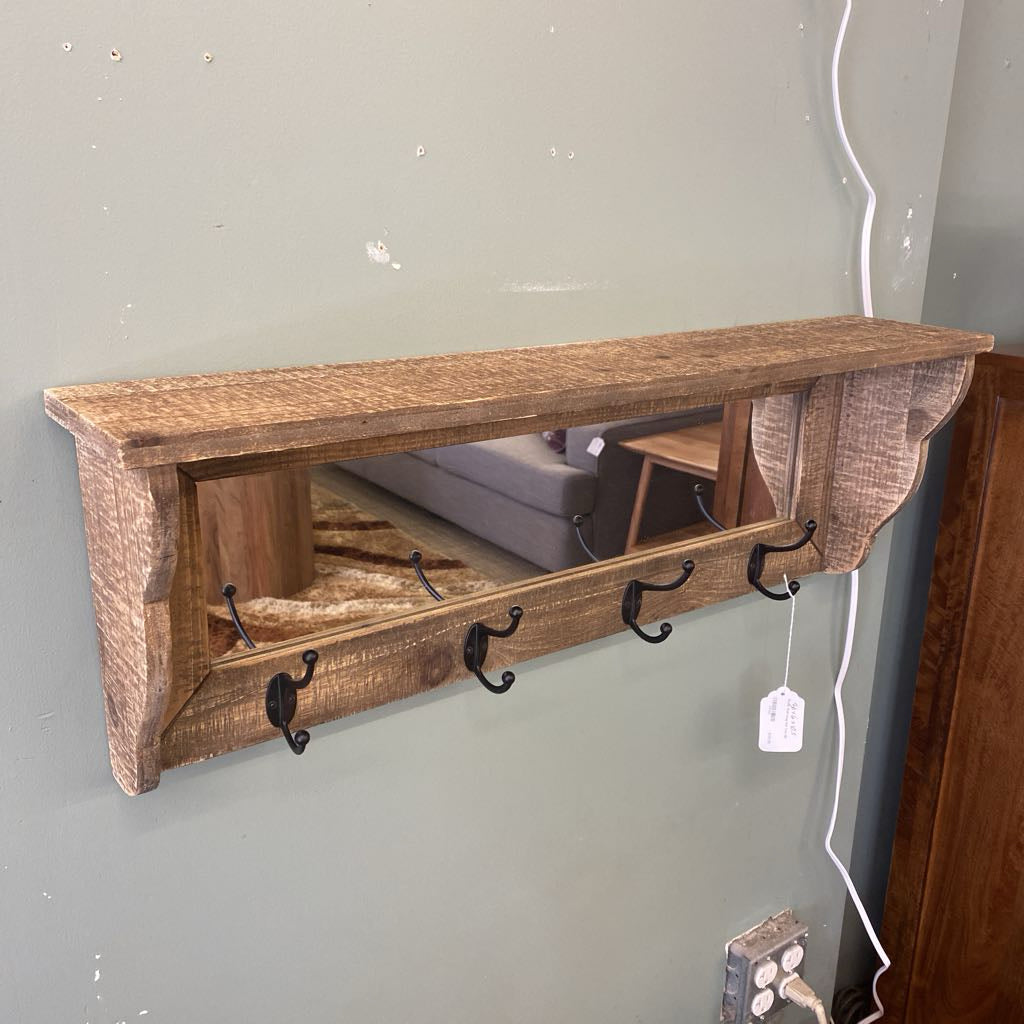 Rustic Wall Hung Hall Tree