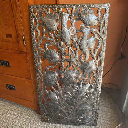 Tin Sealife Relief Panel