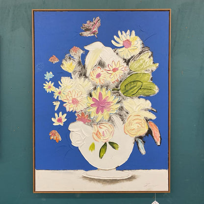 Impasto Impressionistic Floral Still Life Art