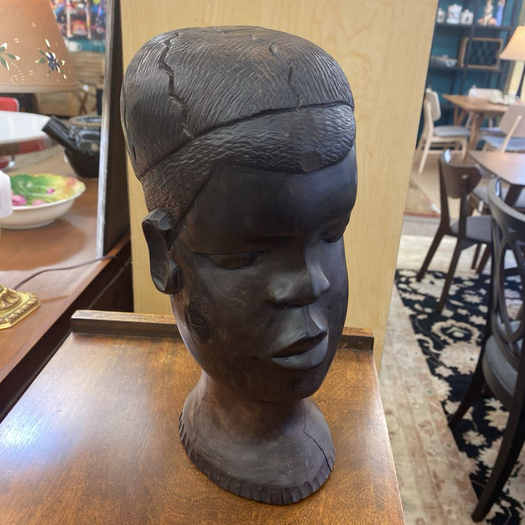 Dark Wood African Bust
