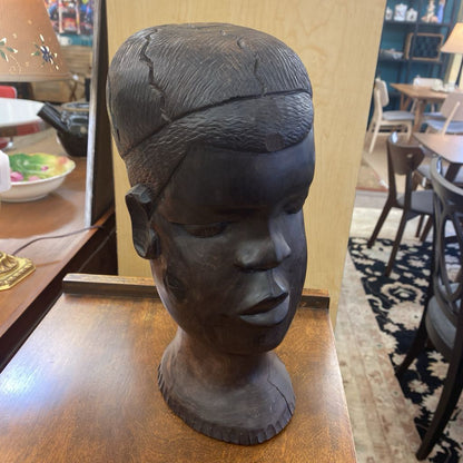 Dark Wood African Bust