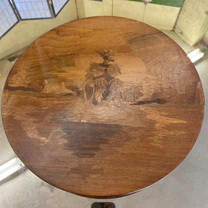 Wood Marquetry Creature Lazy Susan