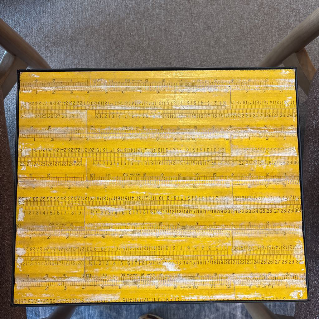 Ruler Top Metal Side Table C SIDE TABLES