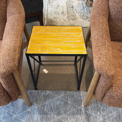 Ruler Top Metal Side Table C SIDE TABLES