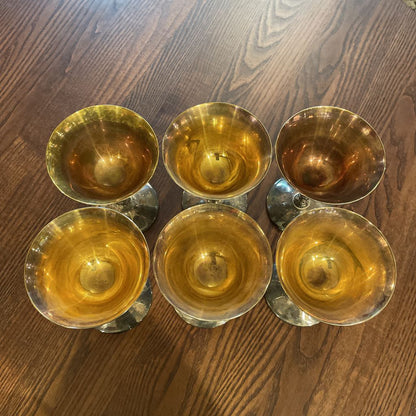 Valero/Spain Metal "Dracula" Goblets SET OF 6 UNIQUE FINDS