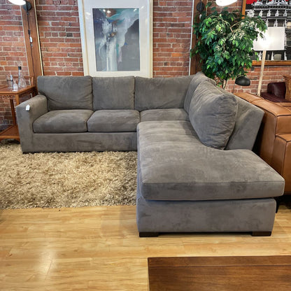 Crate & Barrel Axis Sectional Grey RAF