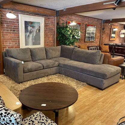 Crate & Barrel Axis Sectional Grey RAF