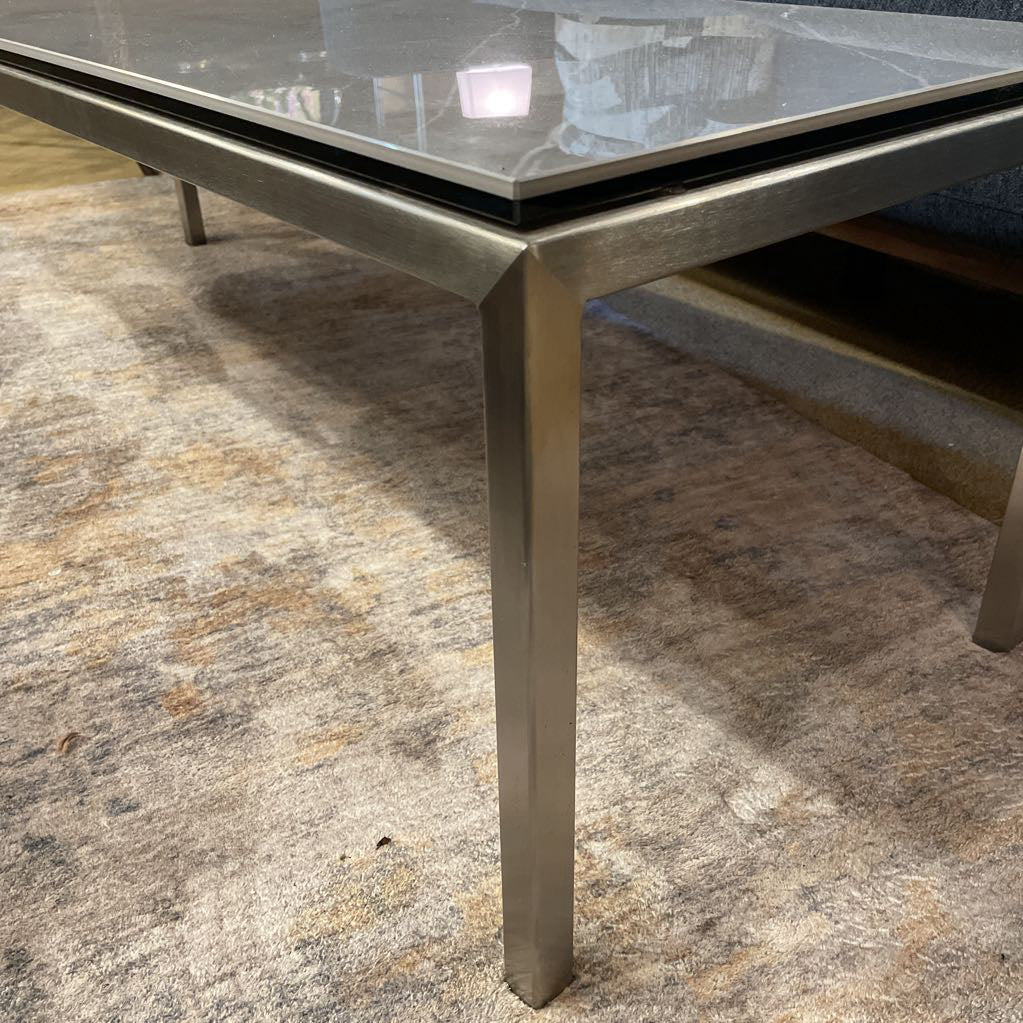 Room & Board Parsons Grey Marble Contemporary Outdoor Coffee Table