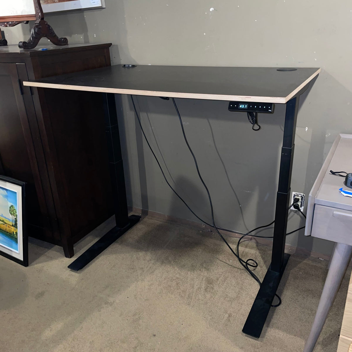 DWR Jarvis Black Adjustable Powered Desk