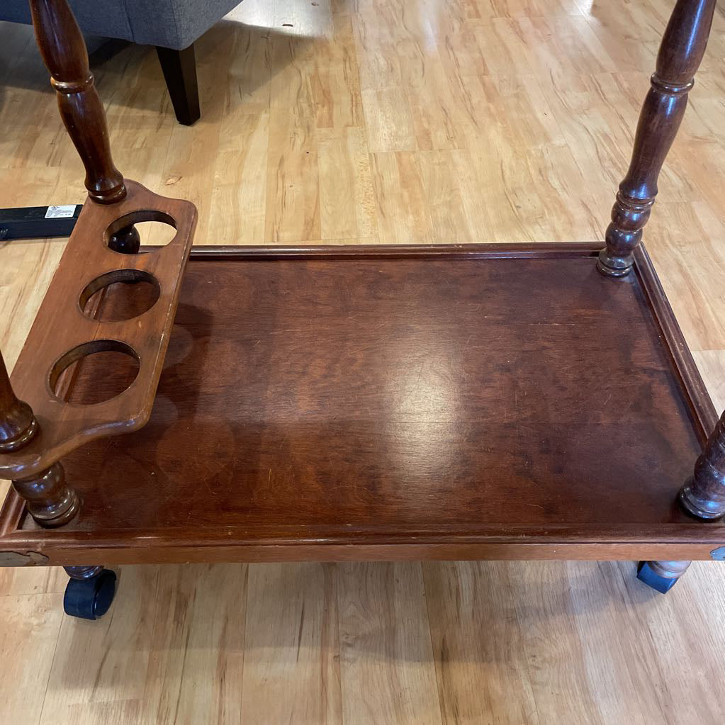 Vintage Wood Tea Cart C BAR CARTS