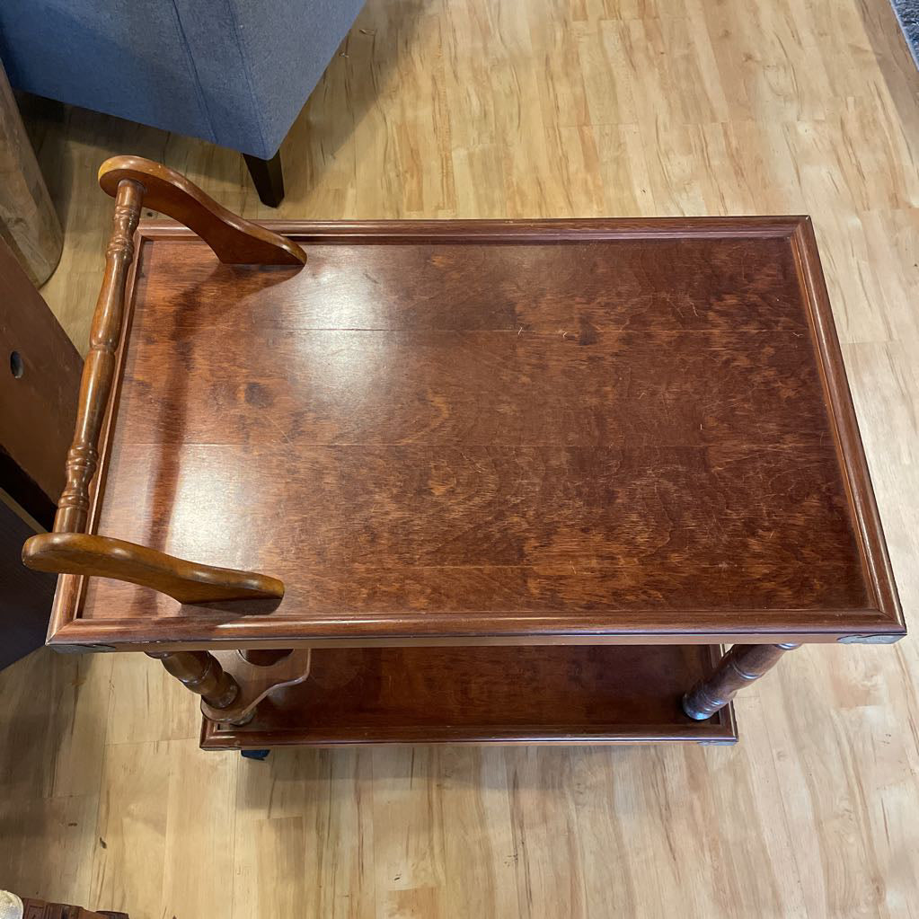 Vintage Wood Tea Cart C BAR CARTS