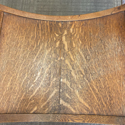 Vintage Quarter Oak Throne Chair