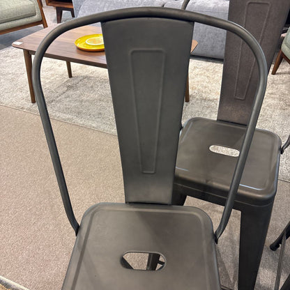 Set of 4 Metal Barstools