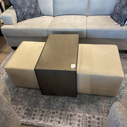 Lexington Sauna Cocktail Ottoman w/Slide Table U OTTOMANS