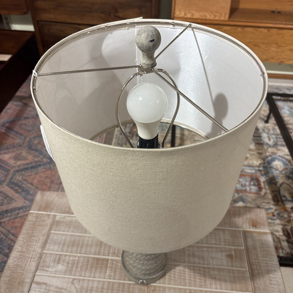 Patterned Column Bedside Table Lamps LAMPS