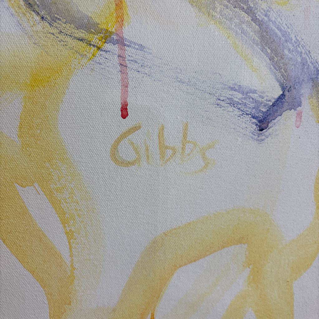 Large Abstract Oil Color Loops by Gibbs ART