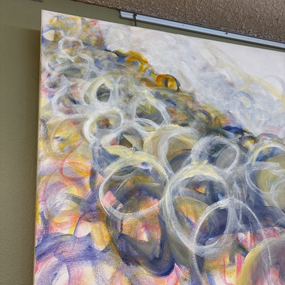 Large Abstract Oil Color Loops by Gibbs ART