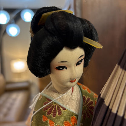 Vintage Nishi Doll w/Umbrella SMALLS