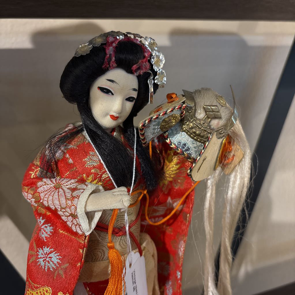 Vintage Nishi Doll w/Samurai Helmet SMALLS