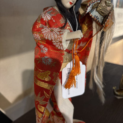 Vintage Nishi Doll w/Samurai Helmet SMALLS