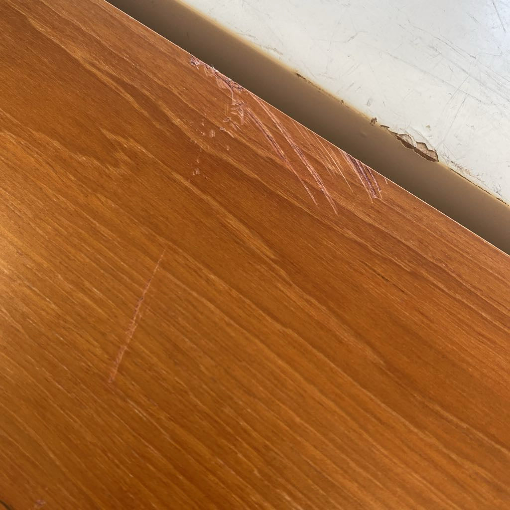 Teak Two Drawer File Cabinet (AS IS)