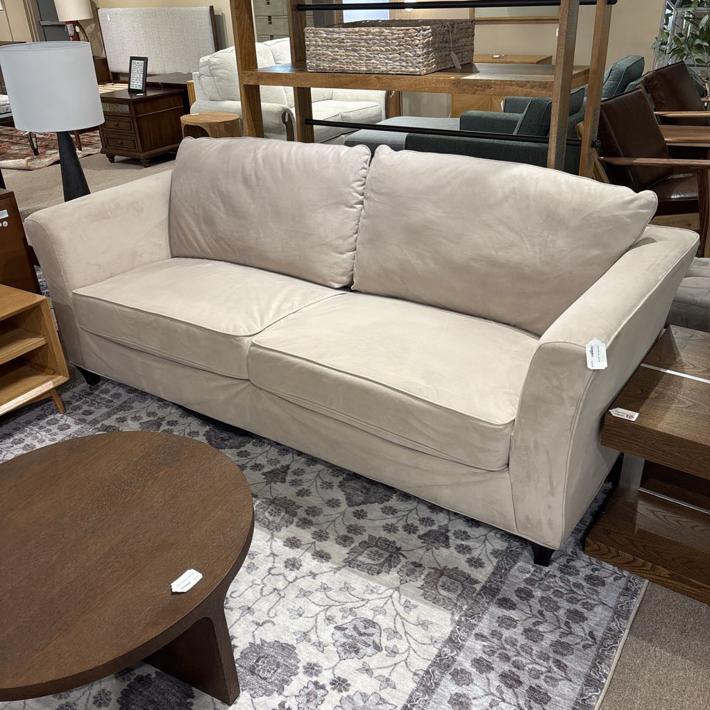 Cream Microfiber Sofa