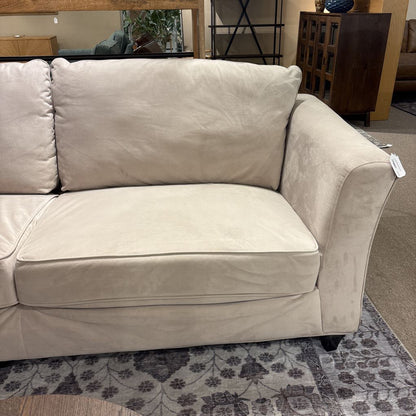 Cream Microfiber Sofa