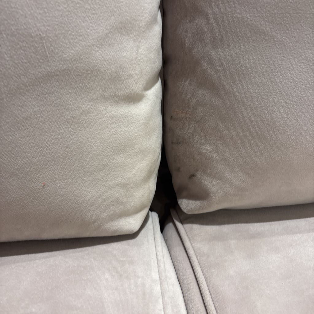 Cream Microfiber Sofa