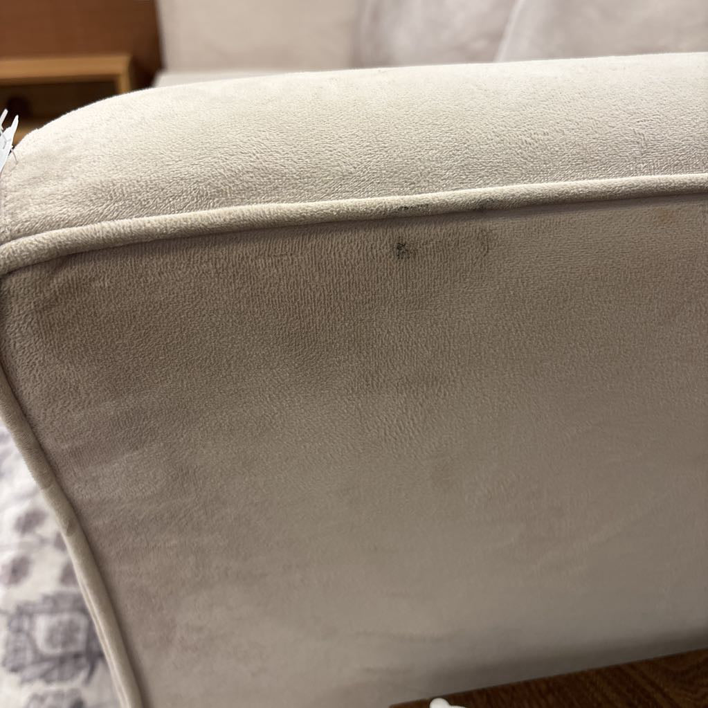 Cream Microfiber Sofa