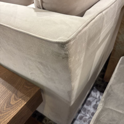 Cream Microfiber Sofa