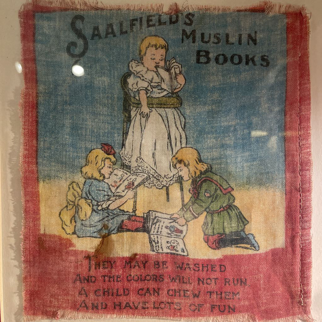 Saalfields Muslin Book Cover Framed