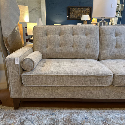 Flax Button Tufted Sofa