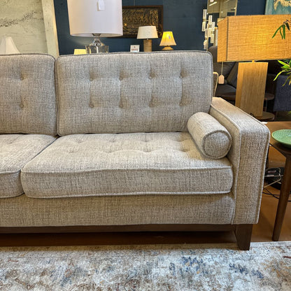 Flax Button Tufted Sofa