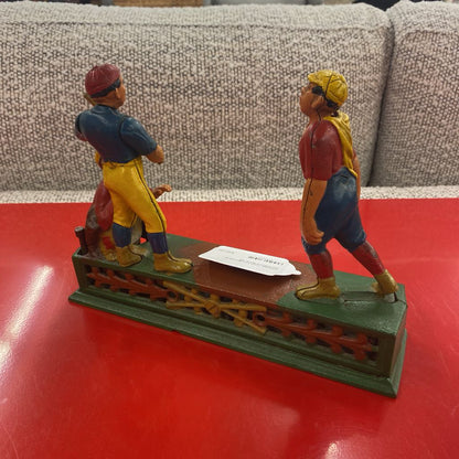 Vintage Cast Iron Baseball Mechanical Bank