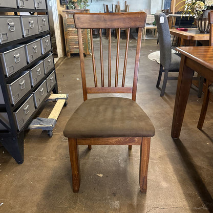 6 Piece Amber Wood Dining Set