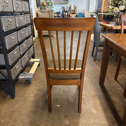 6 Piece Amber Wood Dining Set