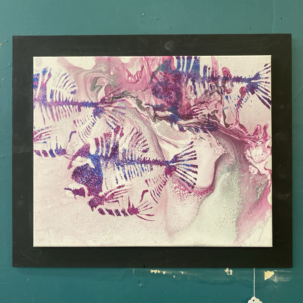 JOSEPH FOURBEARS Fishbone Abstract Original