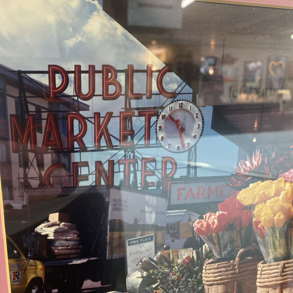 Signed PIKE MARKET Florist Photo ART