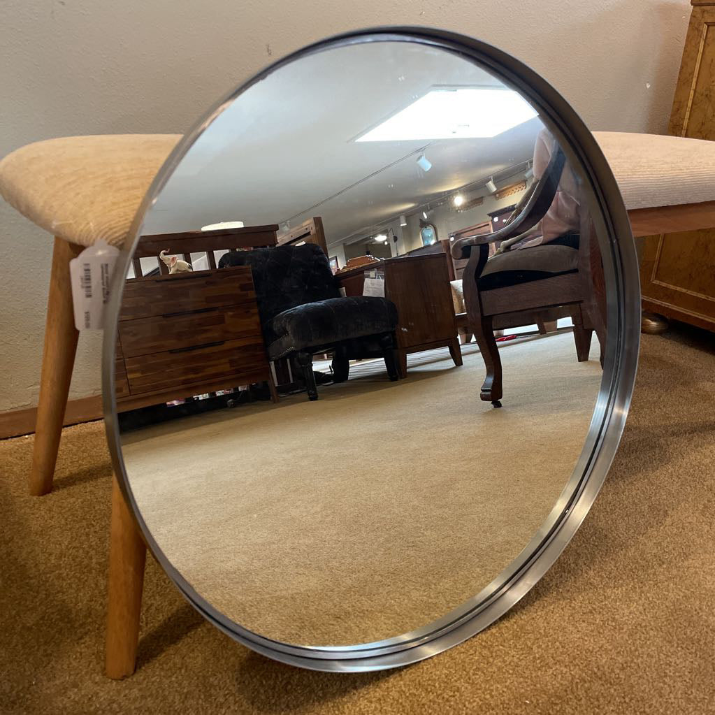 Silver Framed Round Mirrors