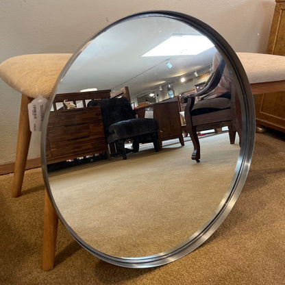 Silver Framed Round Mirrors